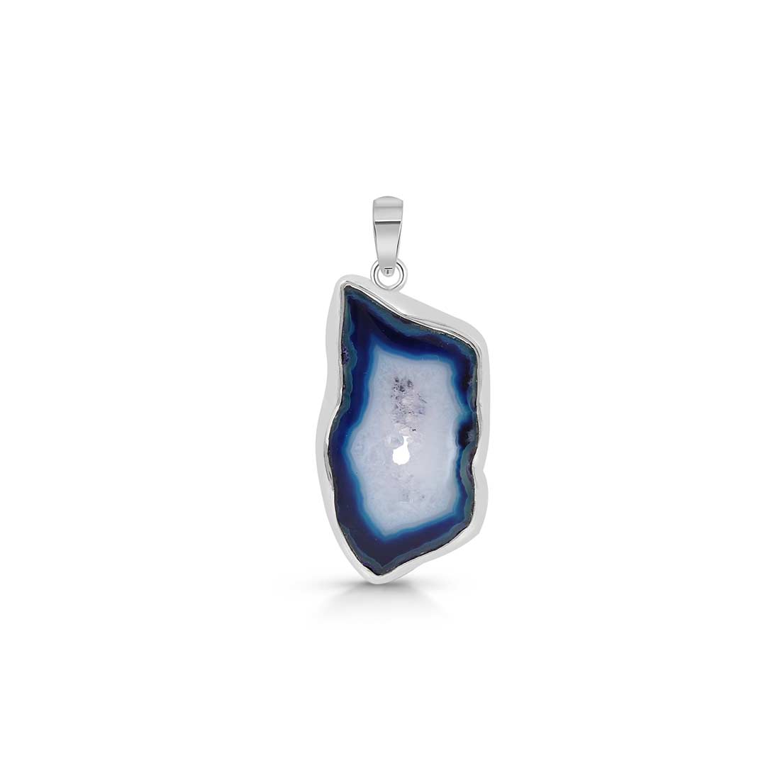 Blue Agate Pendant-(ABU-P-28.)